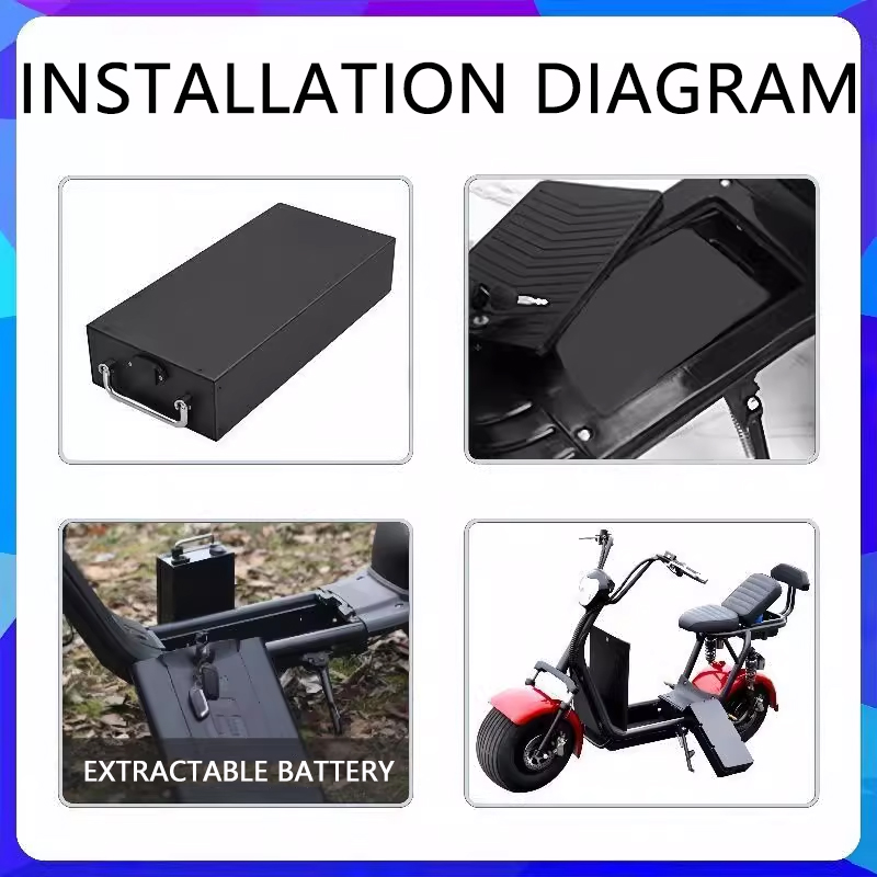 Nieuwe 60V 30Ah 40Ah 10Ah Elek - 60V 30Ah Electric Scooter Battery recensie en prijs