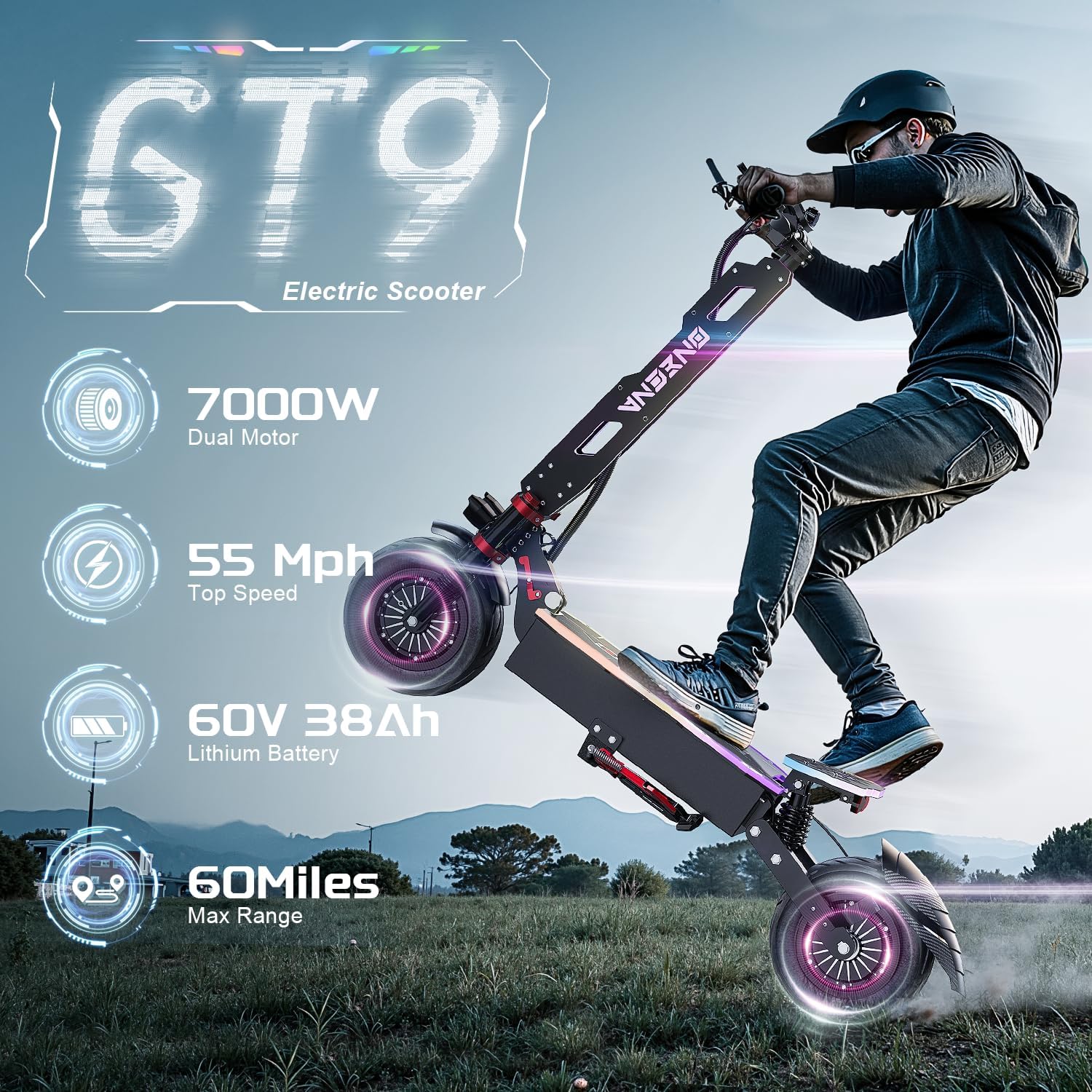 ONECNA NIEUWE GT9 GT8 GT7 elek - 60V 5600W Dual Motor Electric Scooter recensie en prijs